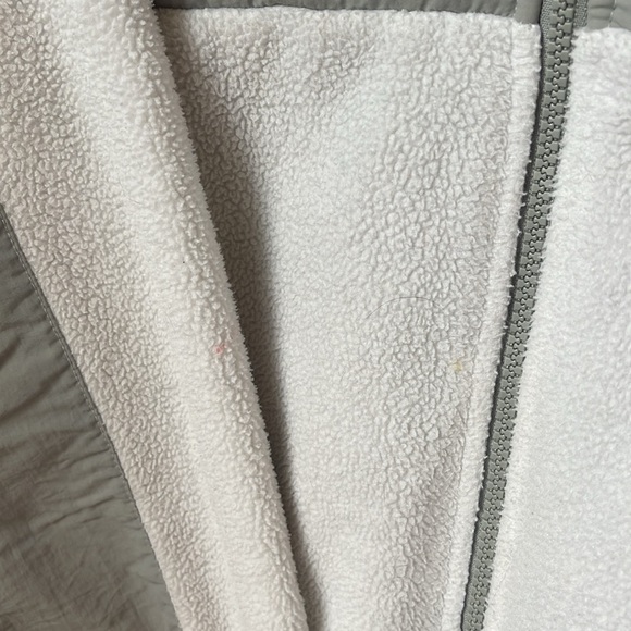 The North Face Women's Gray and White Fleece Denali Jacket Coat - Picture 6 of 6